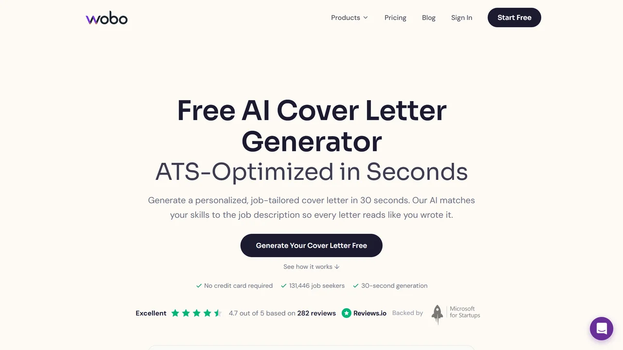 Wobo AI Cover Letter