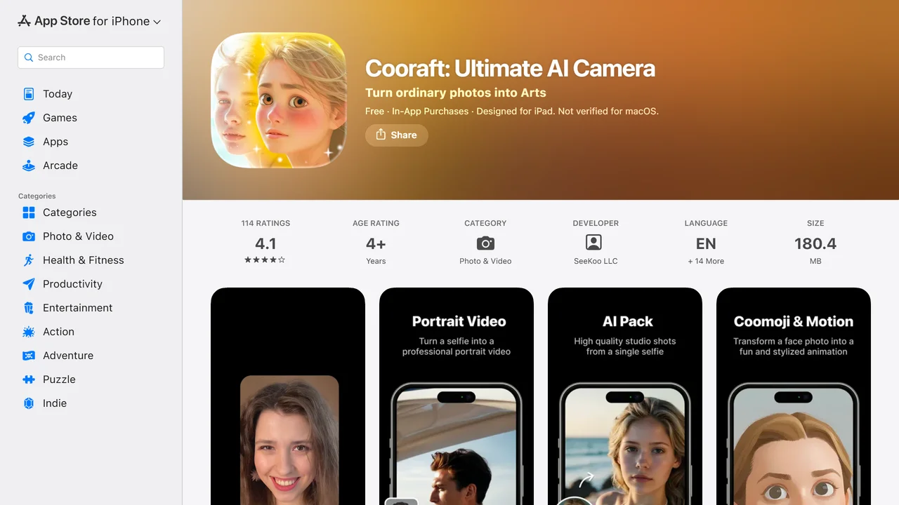 Cooraft: Ultimate AI Camera