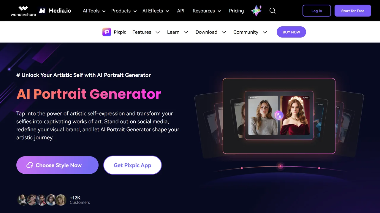 Pixpic AI Portrait Generator
