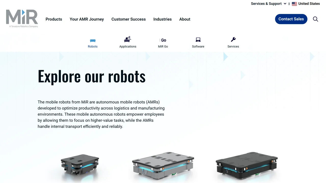 MiR Autonomous Mobile Robots