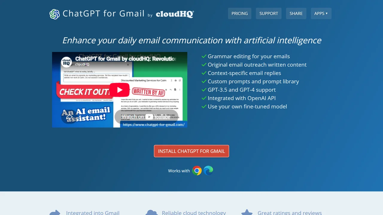 CloudHQ ChatGPT for Gmail