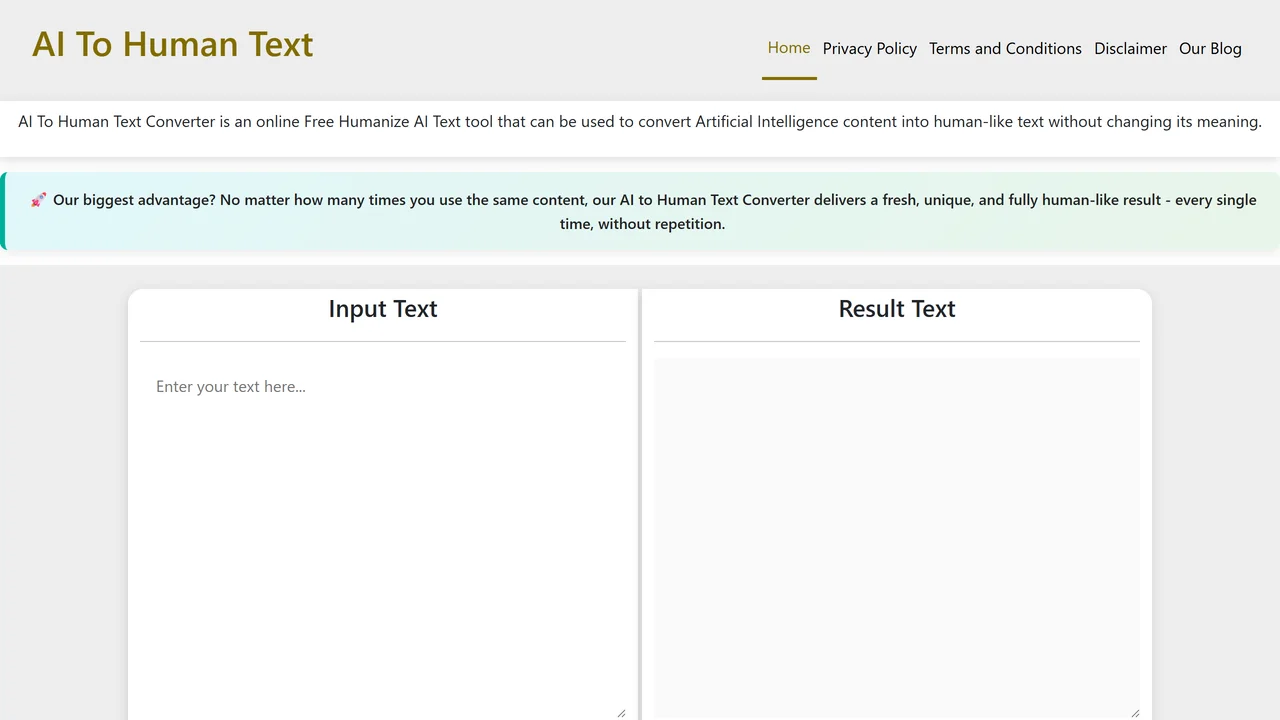 AI To Human Text Converter