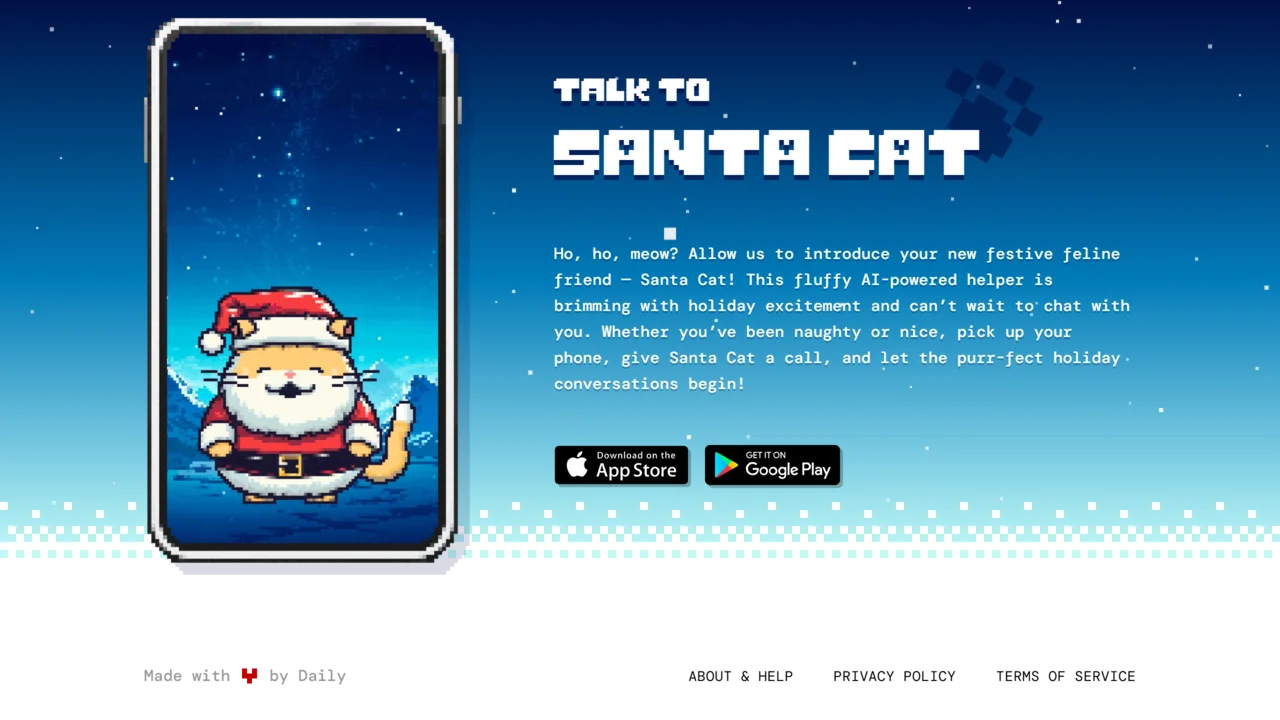Talk to Santa Cat