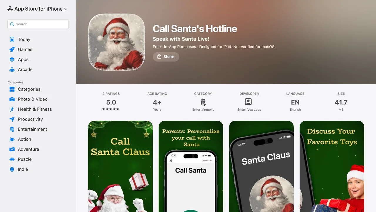Call Santa's Hotline