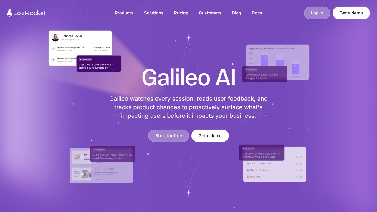 LogRocket Galileo