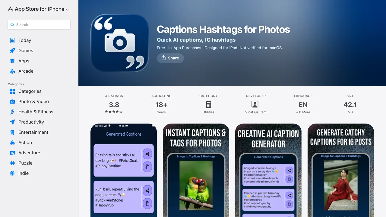 Image to Caption Generator