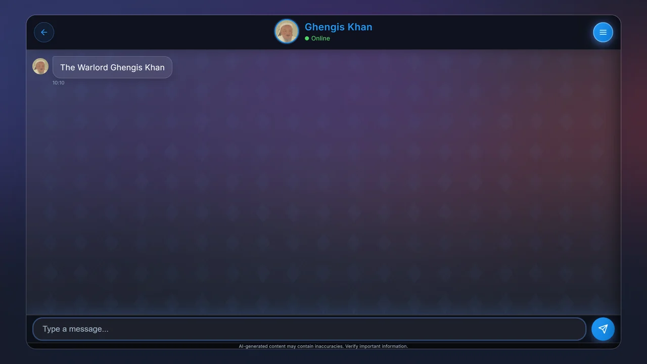 Ghengis Khan chatbot