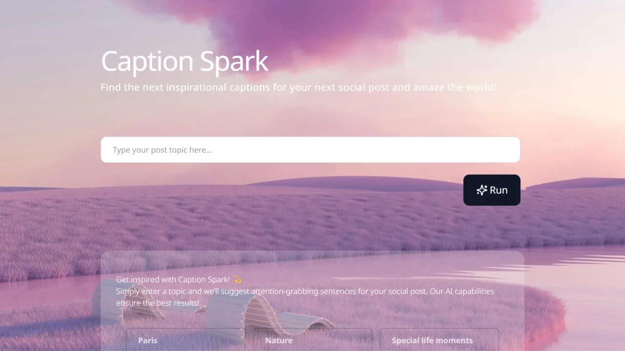 Caption-spark