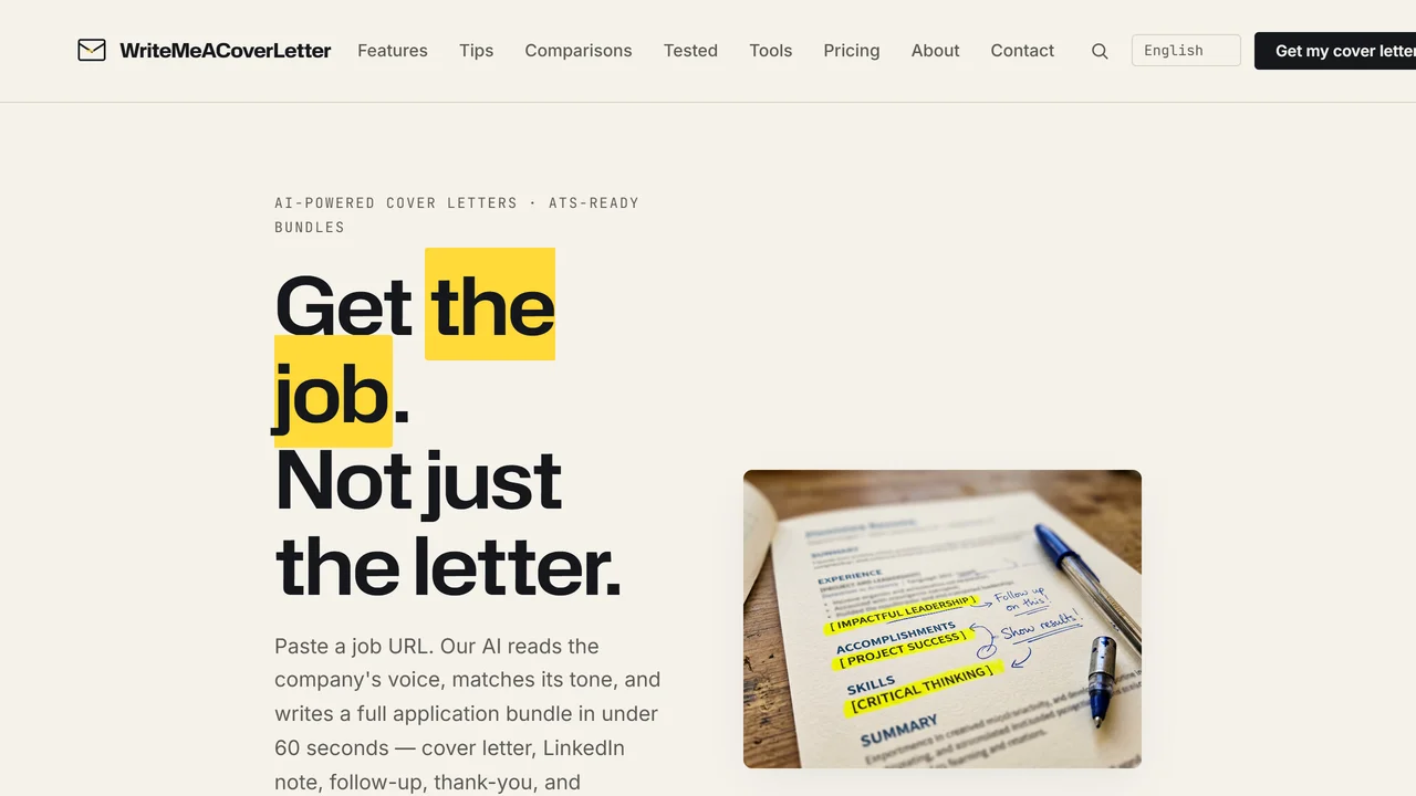 Write Me A Cover Letter