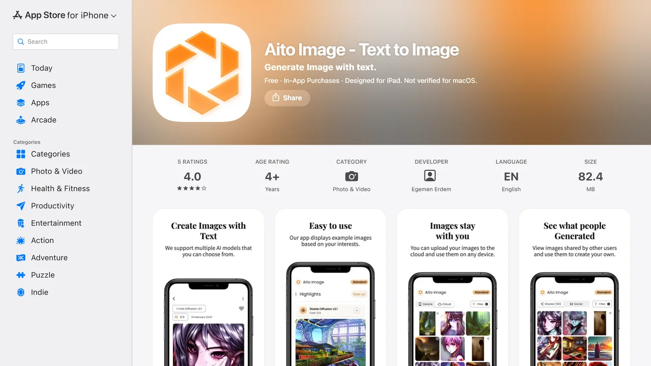 Aito Image - Text to Image