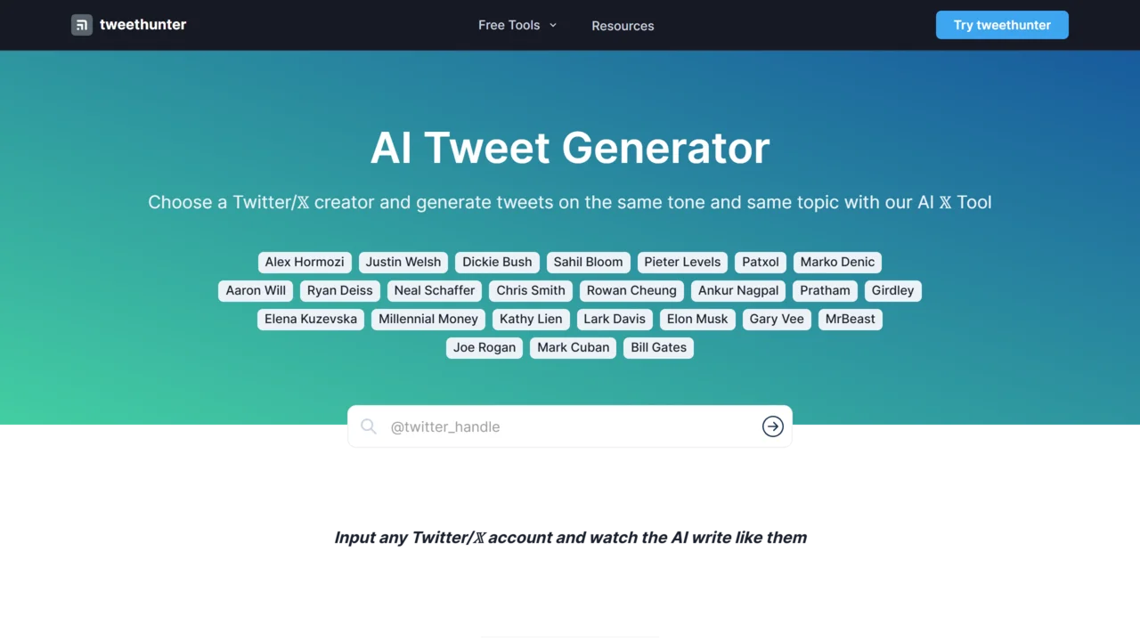 AI Tweet Generator