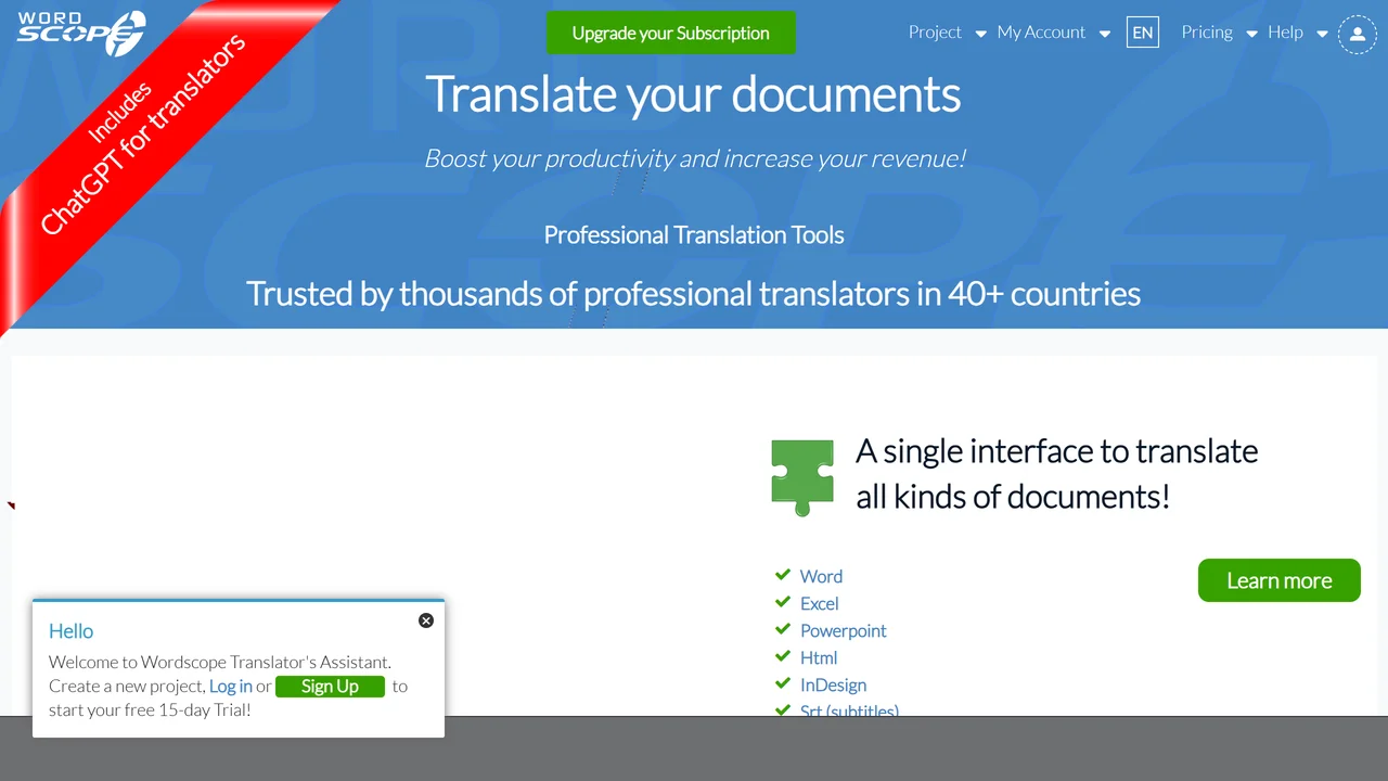 ChatGPT for Translators
