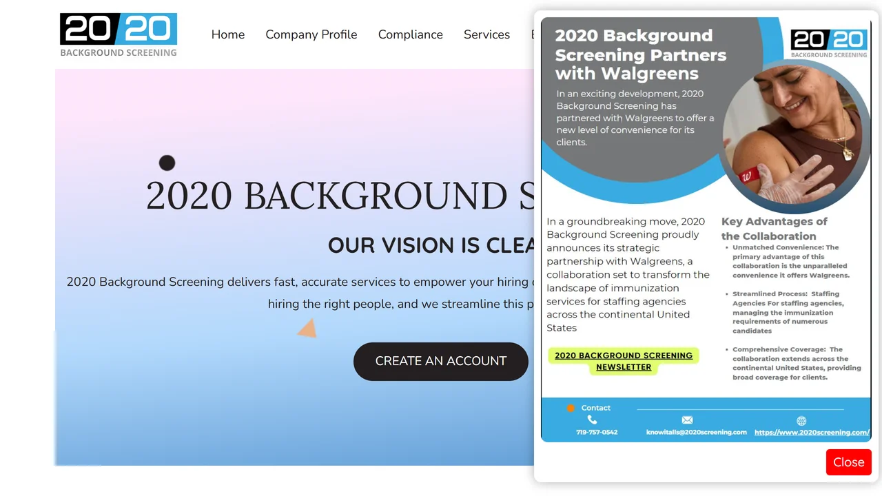 2020 Background Screening