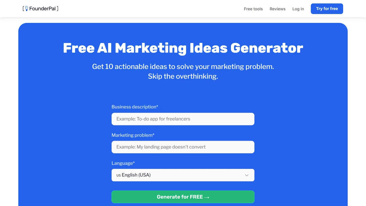 FounderPal Virtual CMO