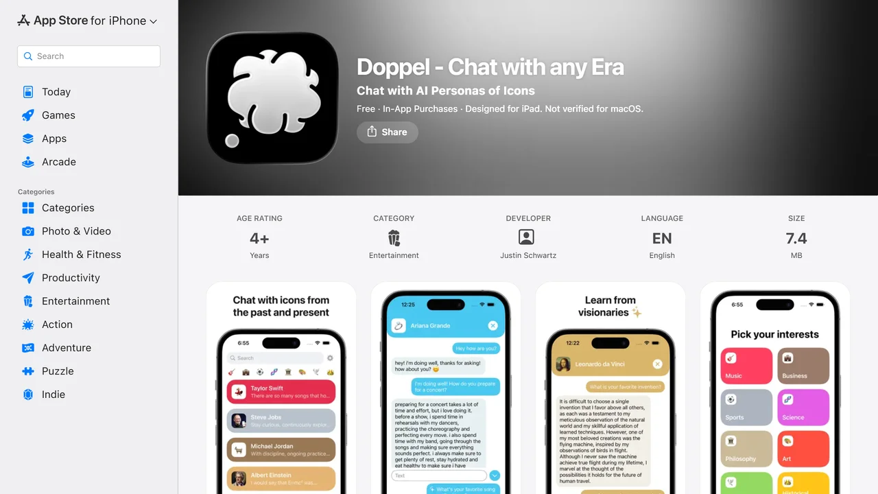 Doppel - Chat with any Era