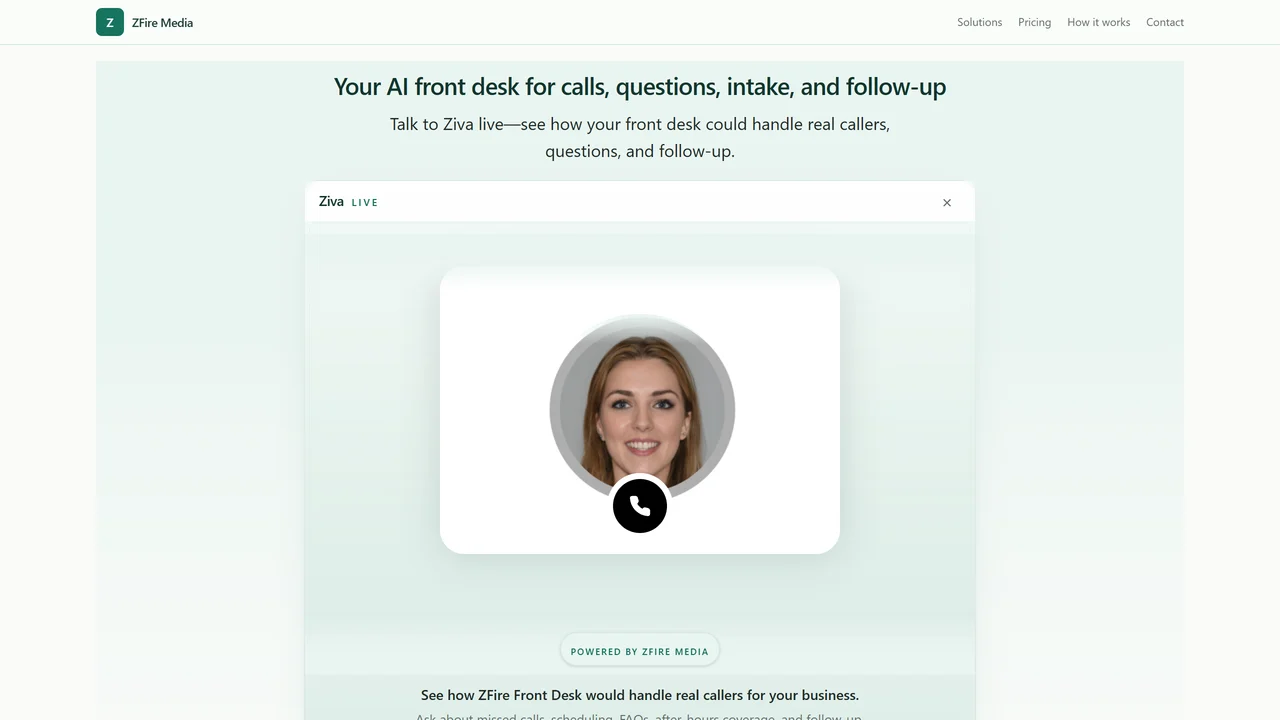 ZFire Front Desk