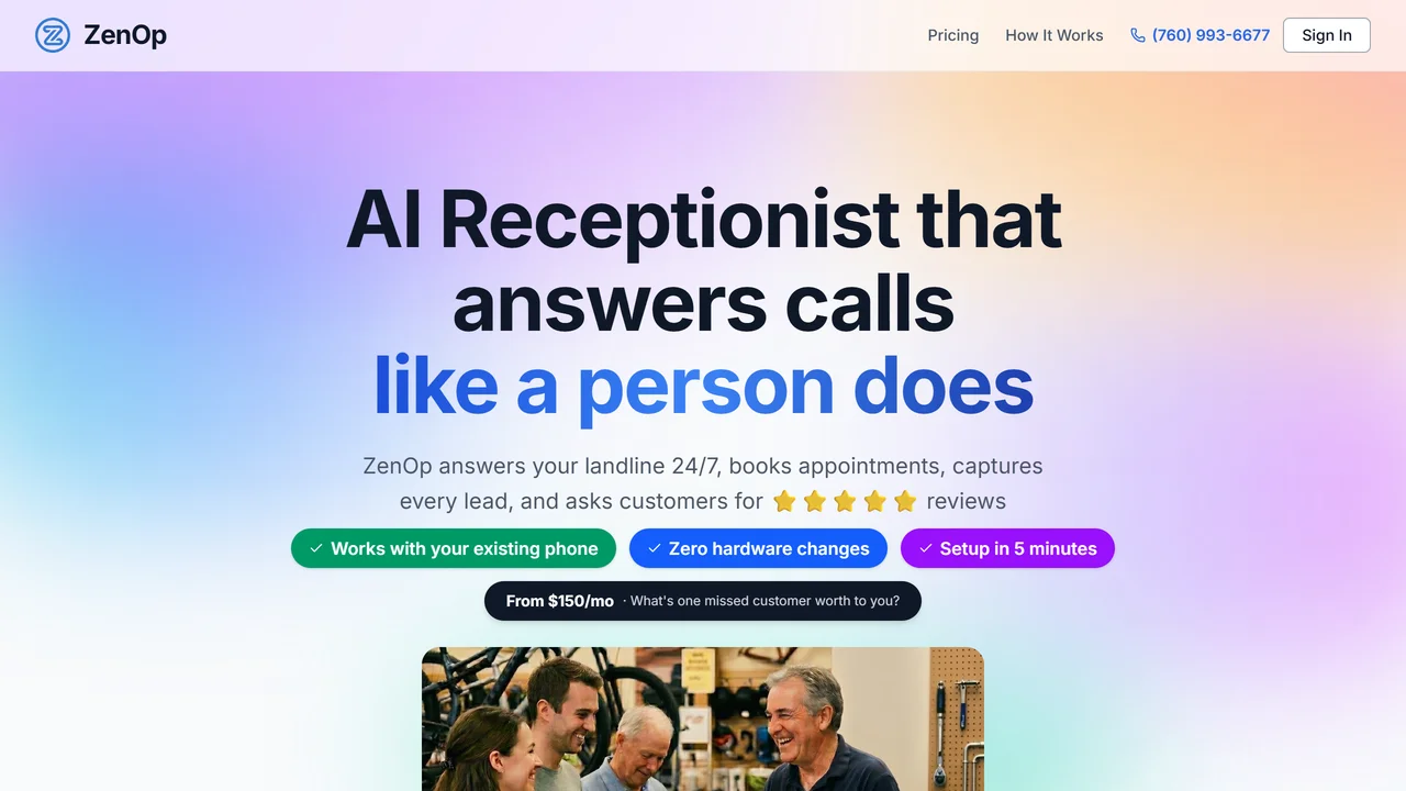 ZenOp AI Receptionist