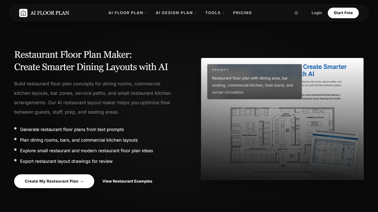 Restaurant Floor Plan- AIAI