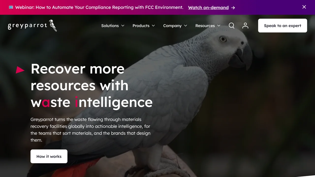 Greyparrot AI Waste Analytics Platform