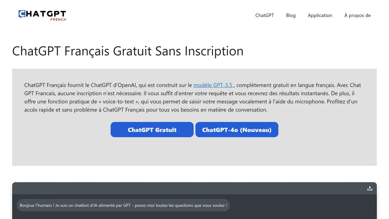 ChatGPT Français