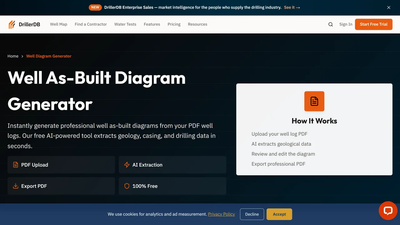 DrillerDB Well As-Built Diagram Generator