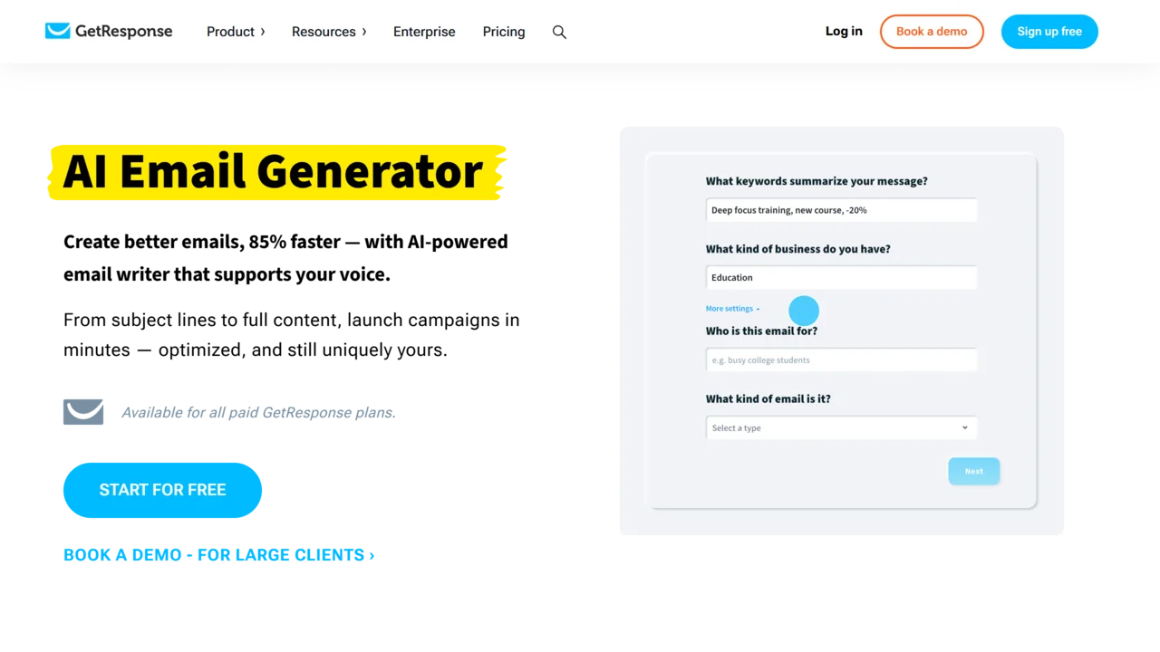 GetResponse Email Generator