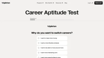 TripleTen Career Aptitude Test