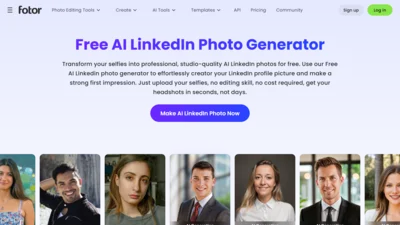 Fotor AI LinkedIn Photo Generator