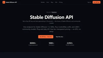 Stable Diffusion API