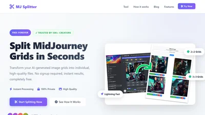 Midjourney Grid Splitter