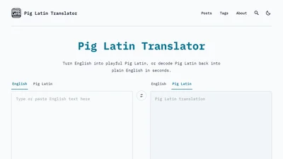 Pig Latin Translator
