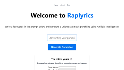 Raplyrics