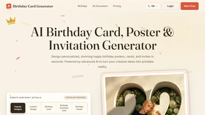 BirthdayCardGenerator AI