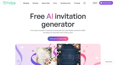 AI Invitation Generator - GreetingsIsland