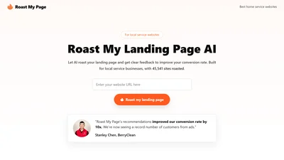 Roast My Landing Page AI