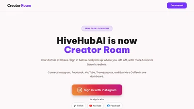 HiveHubAI (now Creator Roam)