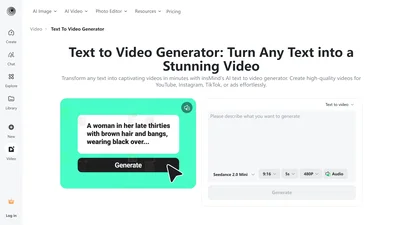 insMind Text to Video Generator