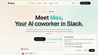 Max: AI Coworker in Slack