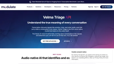 Velma API by Modulate