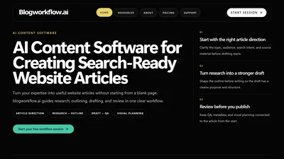 BlogWorkflow AI