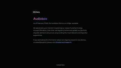 Audiobox by Meta