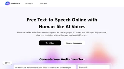 TextaVoice - Free Text to Speech
