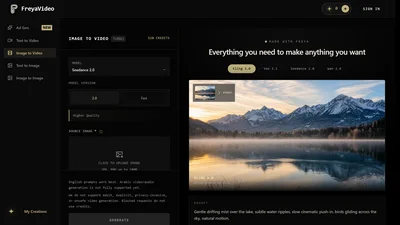 FreyaVideo - Image to Video AI Generator