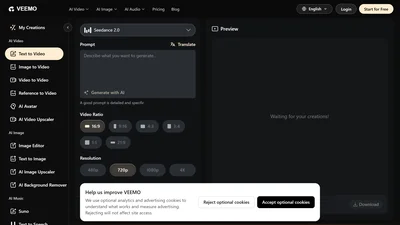 Veemo AI | Text to Video