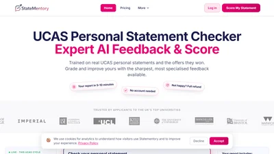Statementory - UCAS Personal Statement Checker