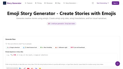 Emoji Story Generator by AIStoryWriter