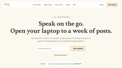 EVY - your AI co-creator
