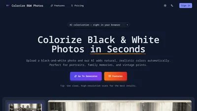 Colorize Black and White Photos