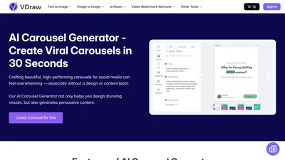 VDraw - AI Carousel Generator