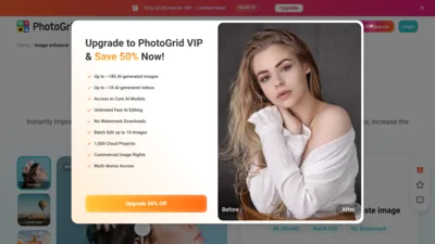 PhotoGrid AI Image Enhancer